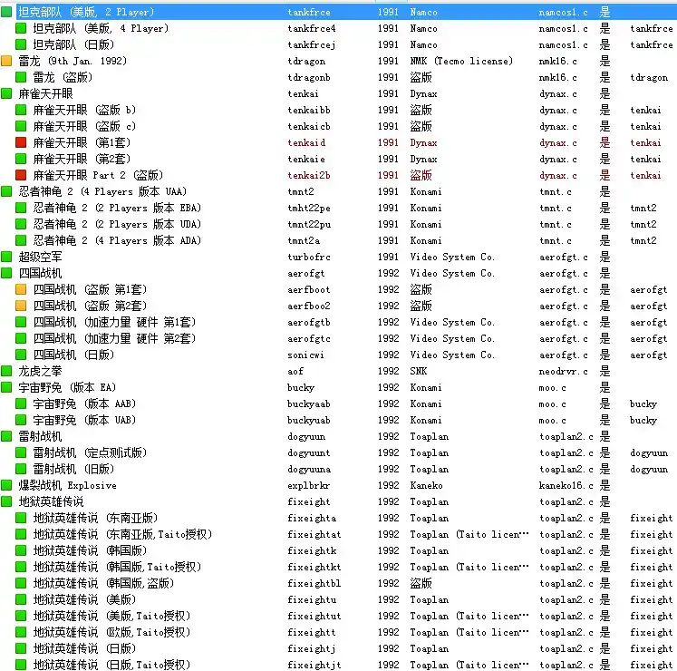 街机完美合集 | mameplus-0.147r5043＋安卓＋小霸王-典藏版
