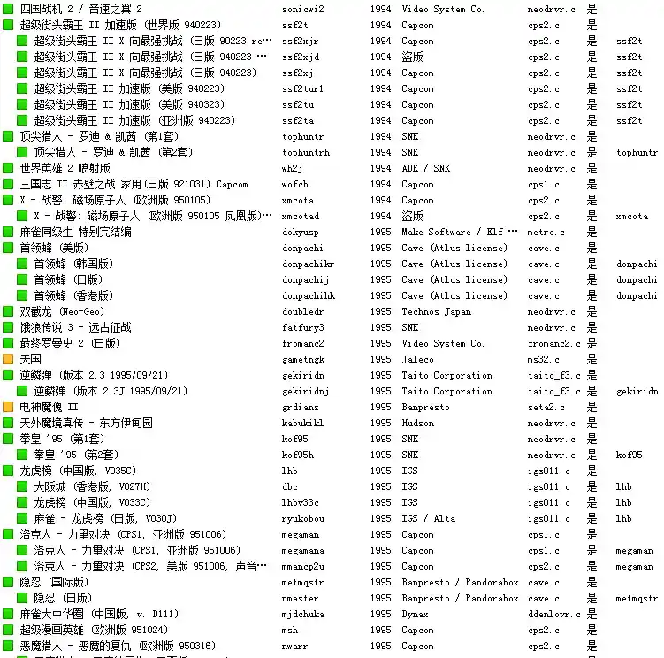街机完美合集 | mameplus-0.147r5043＋安卓＋小霸王-典藏版